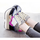 Kawaii Punk Rock Sequin Shoes Inspired by Harajuku Street Fashion - Cosparty