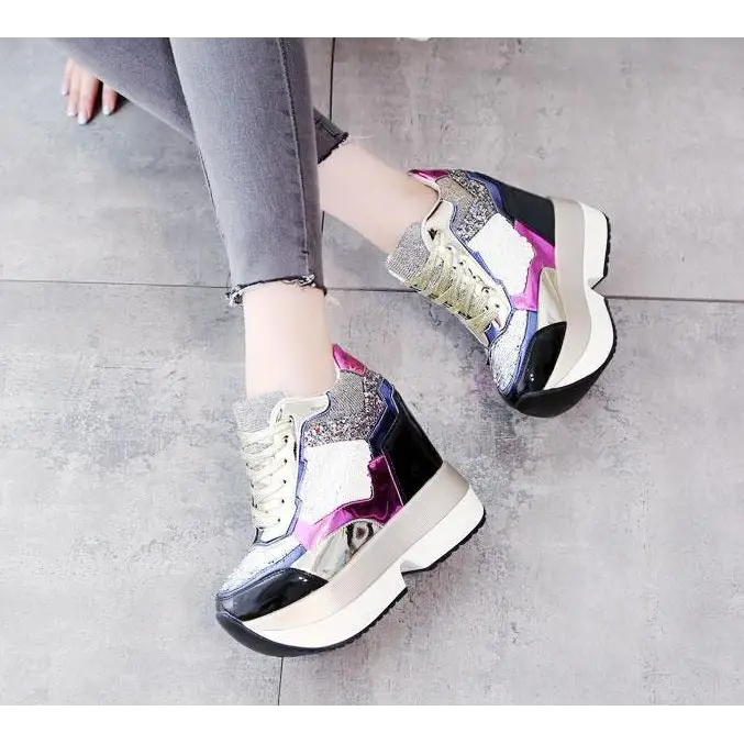 Kawaii Punk Rock Sequin Shoes Inspired by Harajuku Street Fashion - Shoes