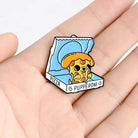 Kawaii Puppy Pizza Enamel Pin for Dog Lovers - Cosparty