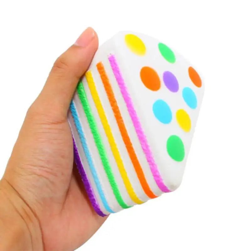 Kawaii Rainbow Birthday Cake Squishy Stress Reliever Toy - Cosparty
