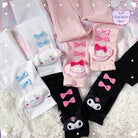 Kawaii Ribbon Arm Sleeves for Fairy-Kei Fashion in Pastel Colors - arm sleeves