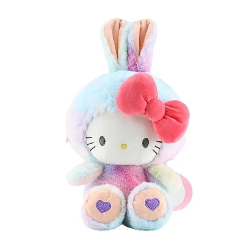Kawaii Sanrio Character Plush Backpack with Ribbons and Embroidery - Cosparty