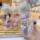 Kawaii Sanrio Water Bottle with Flip Top and Straw - water bottle