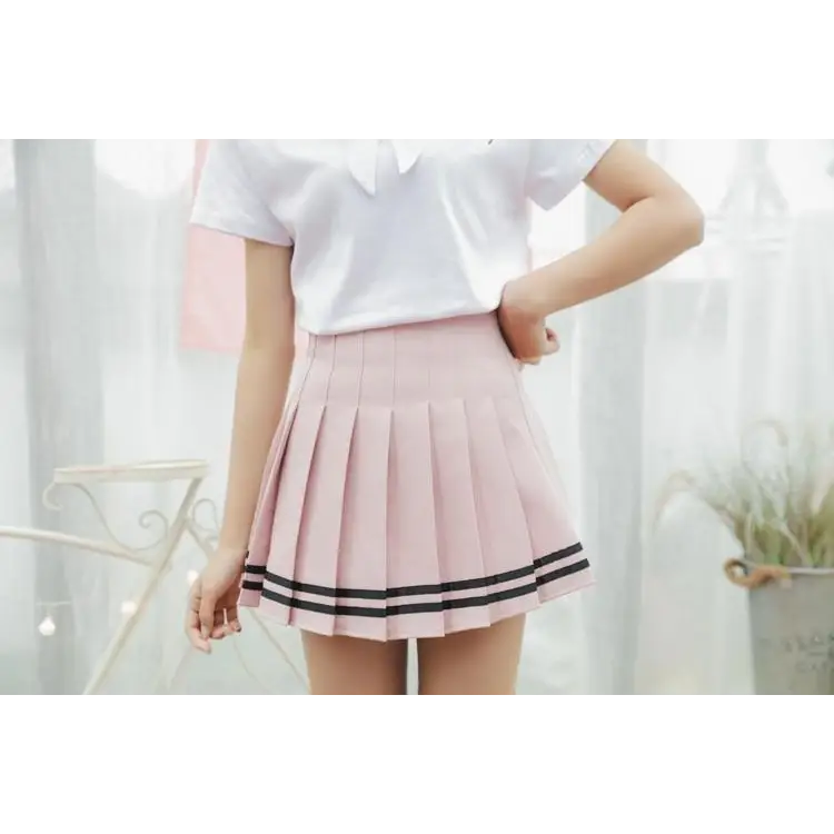 Kawaii School Girl Tennis Skirt with Perfect Pleating - skirt