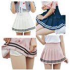 Kawaii School Girl Tennis Skirt with Perfect Pleating - skirt