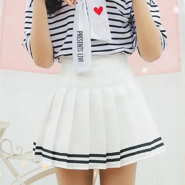 Kawaii School Girl Tennis Skirt with Perfect Pleating - Cosparty