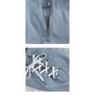 Kawaii Sky Blue Corset Denim Shorts for Sweet Summer Fashion - Cosparty