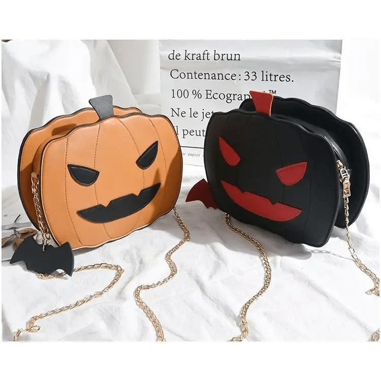 Kawaii Spooky Jack - O - Lantern Pumpkin Bag in New Condition - Cosparty