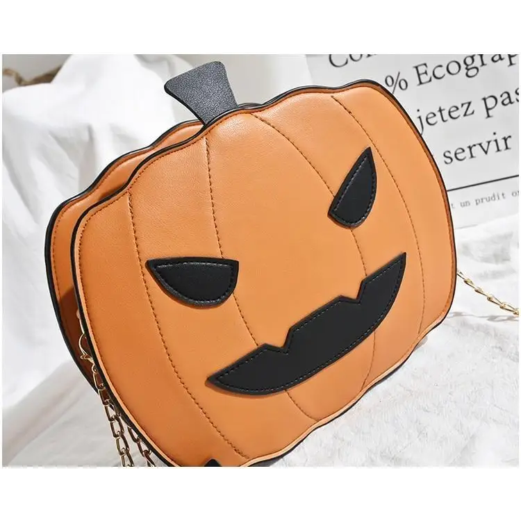 Kawaii Spooky Jack-O-Lantern Pumpkin Bag in New Condition - purse