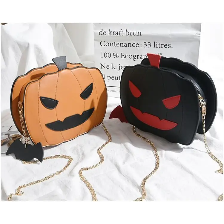 Kawaii Spooky Jack-O-Lantern Pumpkin Bag in New Condition - purse