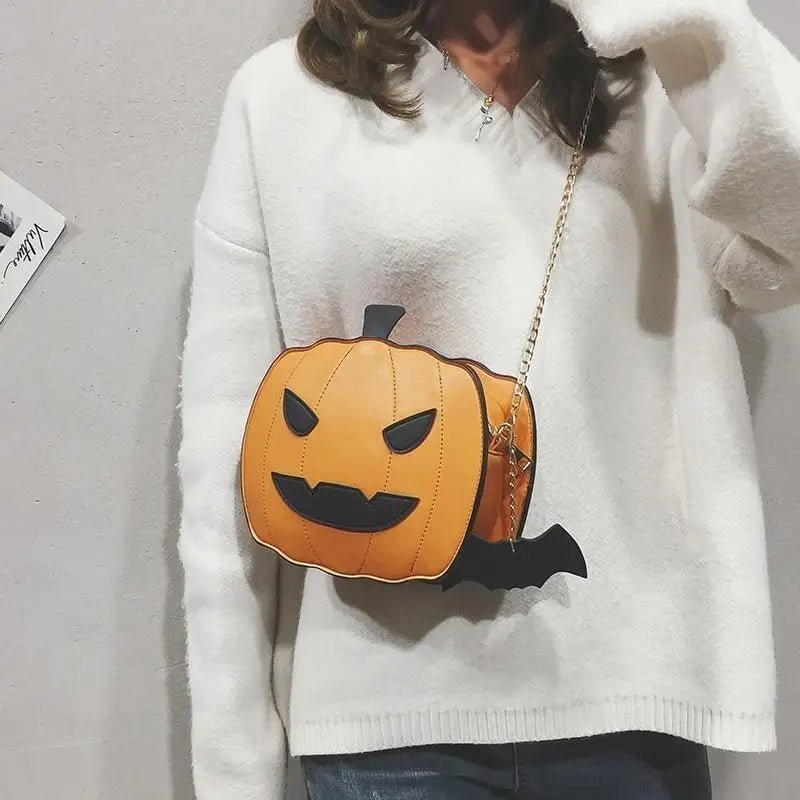 Kawaii Spooky Jack - O - Lantern Pumpkin Bag in New Condition - Cosparty