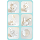 Kawaii Square Bunny and Bear Water Bottles for Stylish Hydration - Cosparty