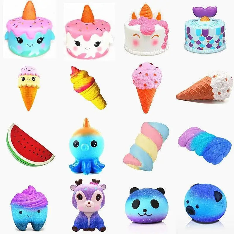 Kawaii Squishy Stress-Relief Toys for Relaxation and Stimming - squishy