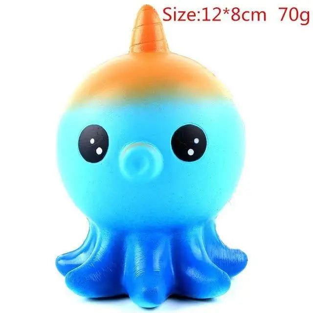 Kawaii Squishies (40+ Styles) - 12cm Blue Octopus - squishy