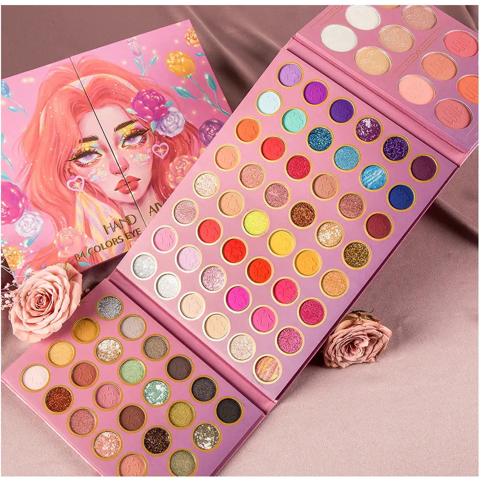 Kawaii Star Girl Ultimate Makeup Palette with 84 Pans - bag