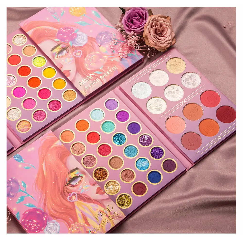 Kawaii Star Girl Ultimate Makeup Palette with 84 Pans - bag