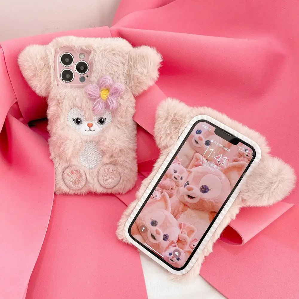 Kawaii Stellalou Inspired Fluffy iPhone Case for Cute Lovers - Cosparty