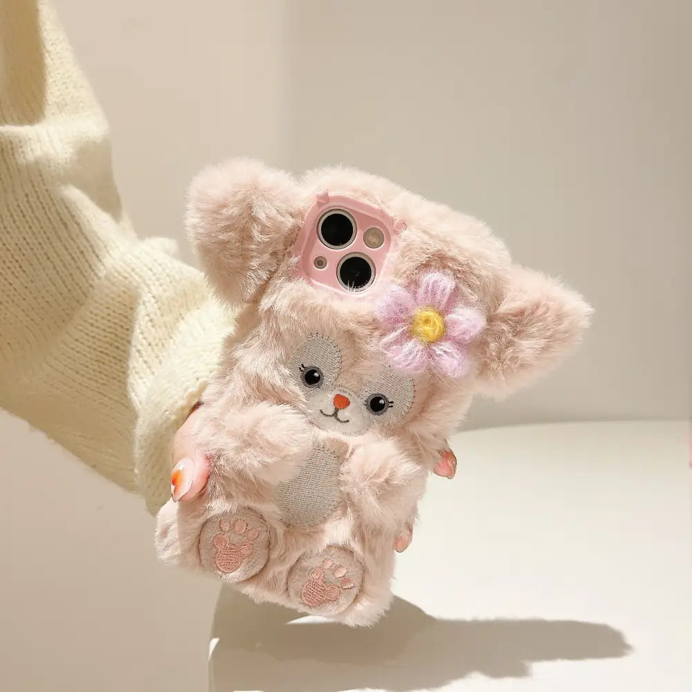 Kawaii Stellalou Inspired Fluffy iPhone Case for Cute Lovers - Phone Case