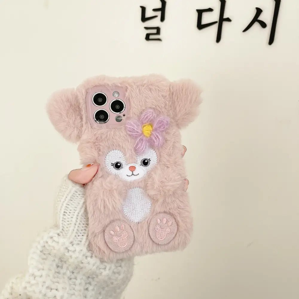 Kawaii Stellalou Inspired Fluffy iPhone Case for Cute Lovers - Cosparty