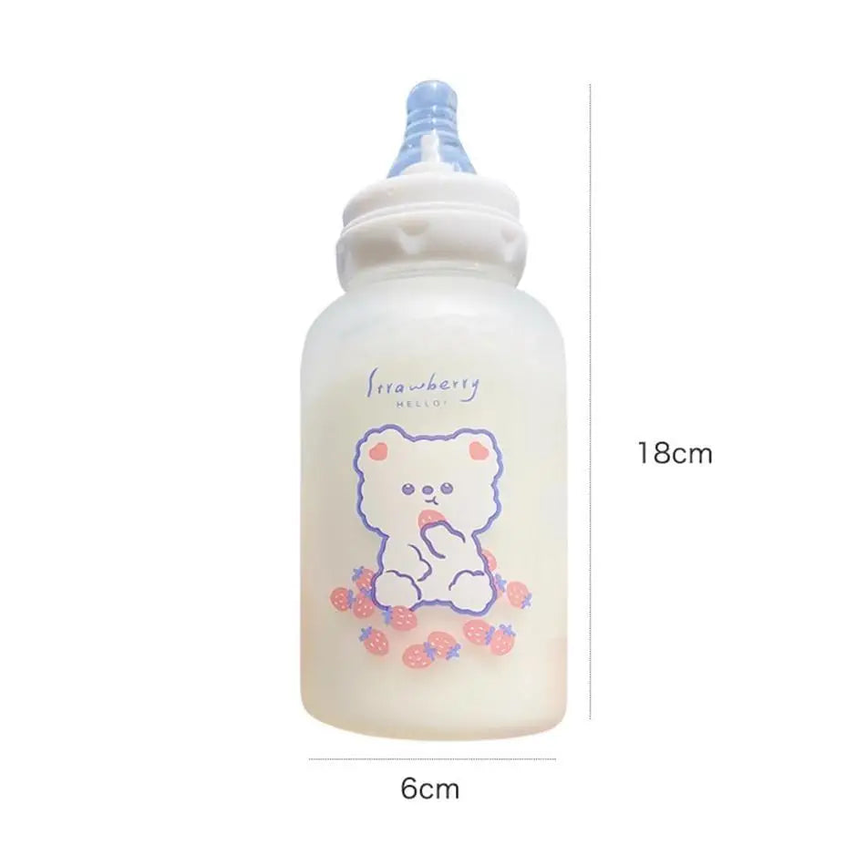 Kawaii Strawberry Bear Sippy Cup in Adorable Designs - cup