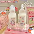 Kawaii Strawberry Bear Sippy Cup in Adorable Designs - cup