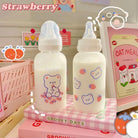 Kawaii Strawberry Bear Sippy Cup in Adorable Designs - cup