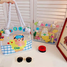 Kawaii Summer Beach Tote Bag in New Condition with Cute Animal Designs - Cosparty