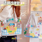 Kawaii Summer Beach Tote Bag in New Condition with Cute Animal Designs - Cosparty