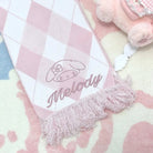 Kawaii Tartan Scarves in Blue Cinnamoroll and Pink My Melody Patterns - Cosparty