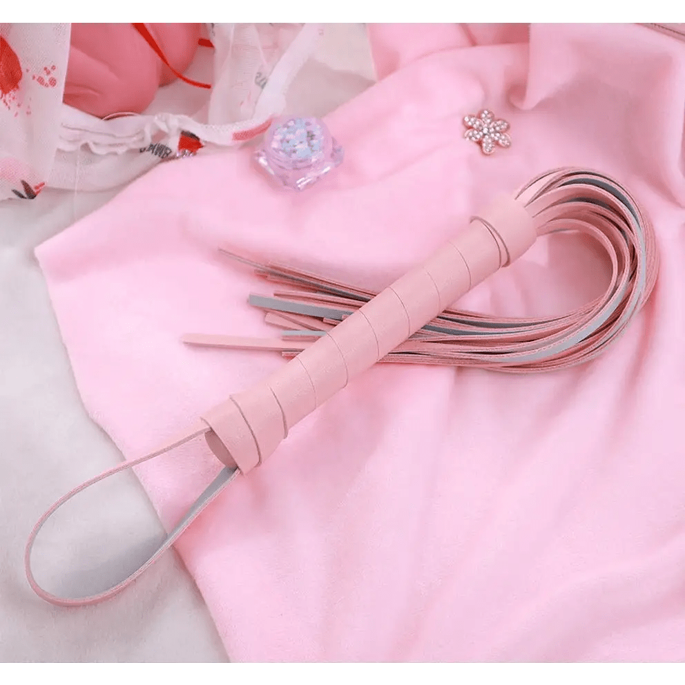 Kawaii Tassel Whip in Black and Pink for Playful Adventures - Cosparty