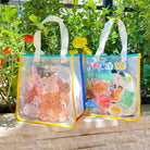 Kawaii Teddy Bear and Gummy Bear Transparent Tote Bag - Cosparty