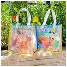 Kawaii Teddy Bear and Gummy Bear Transparent Tote Bag - bag