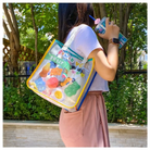 Kawaii Teddy Bear and Gummy Bear Transparent Tote Bag - bag