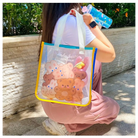 Kawaii Teddy Bear and Gummy Bear Transparent Tote Bag - bag