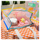 Kawaii Teddy Bear and Gummy Bear Transparent Tote Bag - bag