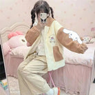 Kawaii Teddy Bear Thick Winter Hoodie for Ultimate Cuteness - Cosparty