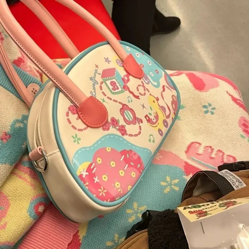 Kawaii-Themed Nursery Handbag for Baby Essentials - bag