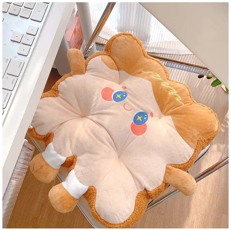 Kawaii Toast Pillow for Cozy Gaming Comfort - pillow