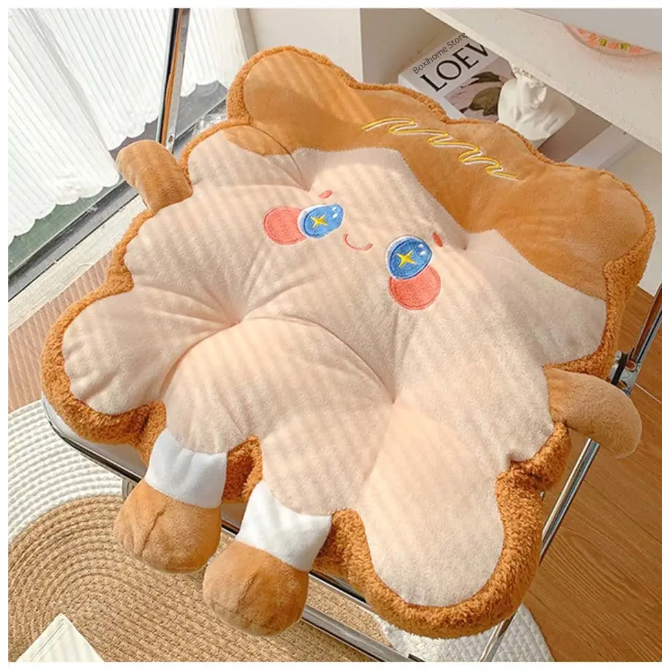 Kawaii Toast Pillow for Cozy Gaming Comfort - pillow