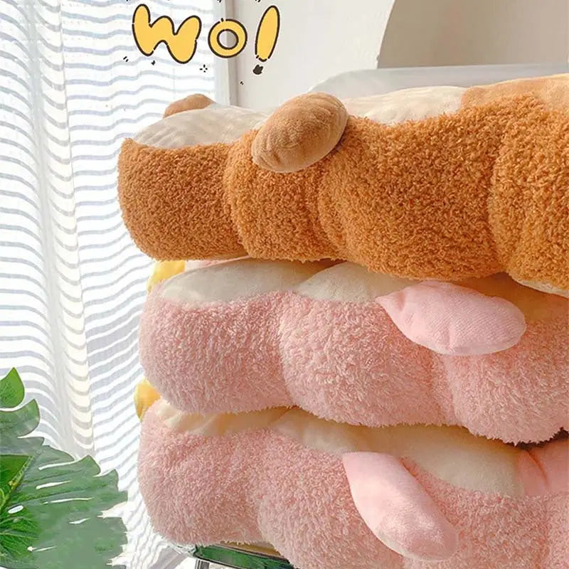 Kawaii Toast Pillow for Cozy Gaming Comfort - pillow