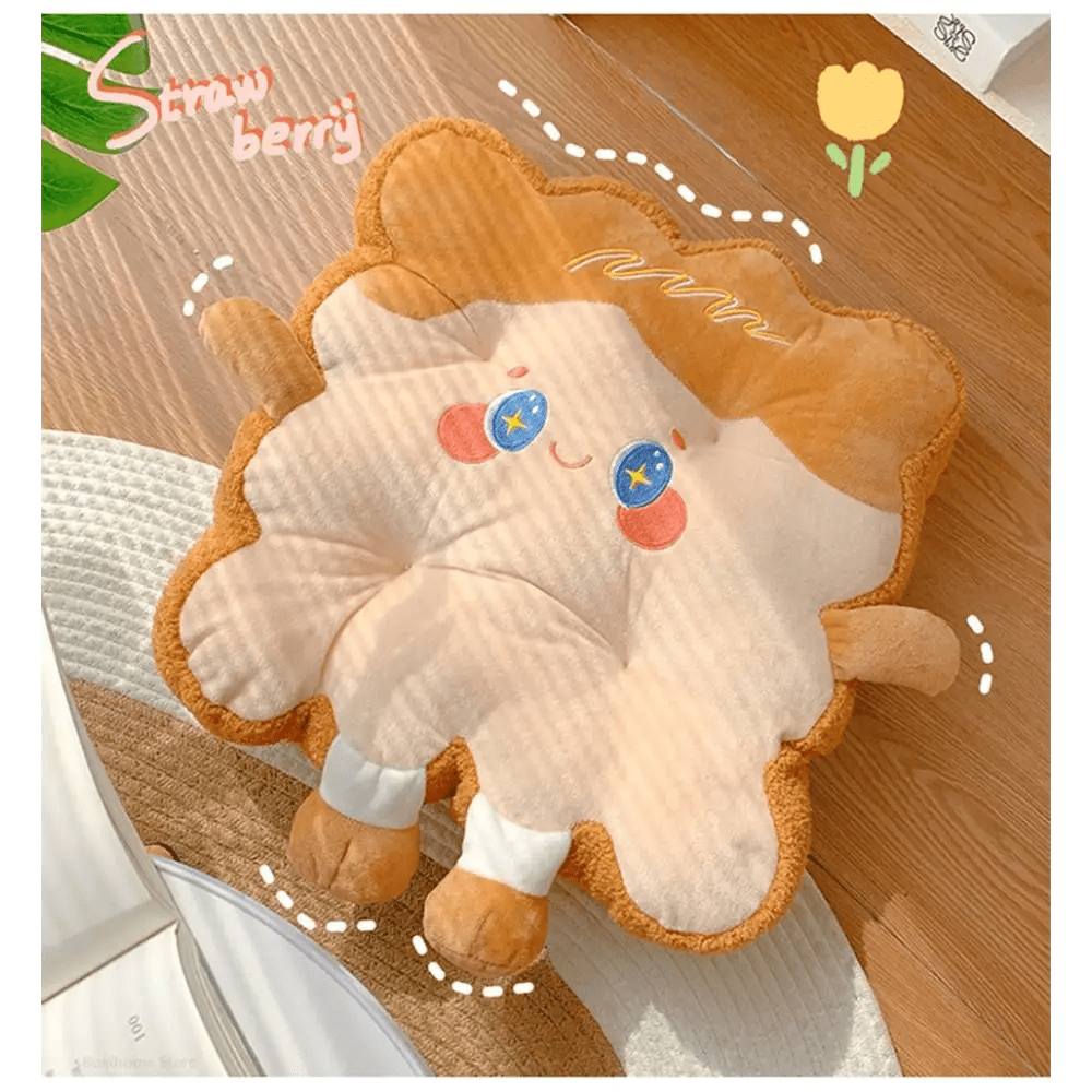 Kawaii Toast Pillow for Cozy Gaming Comfort - Cosparty