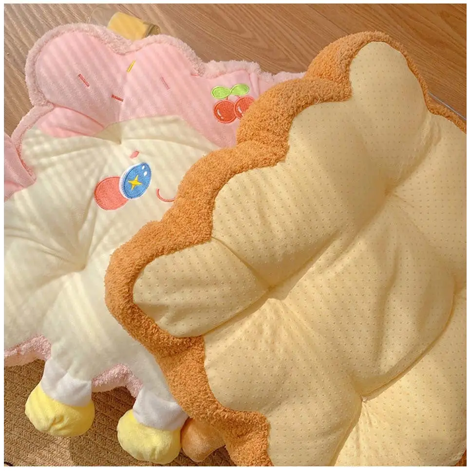 Kawaii Toast Pillow for Cozy Gaming Comfort - pillow