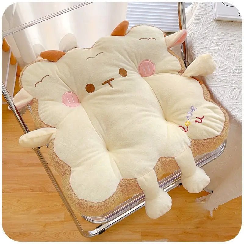 Kawaii Toast Pillow for Cozy Gaming Comfort - Cosparty