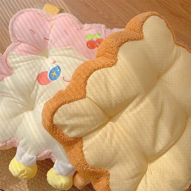 Kawaii Toast Pillow for Cozy Gaming Comfort - Cosparty