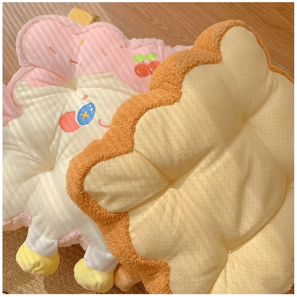 Kawaii Toast Pillow for Cozy Gaming Comfort - Cosparty