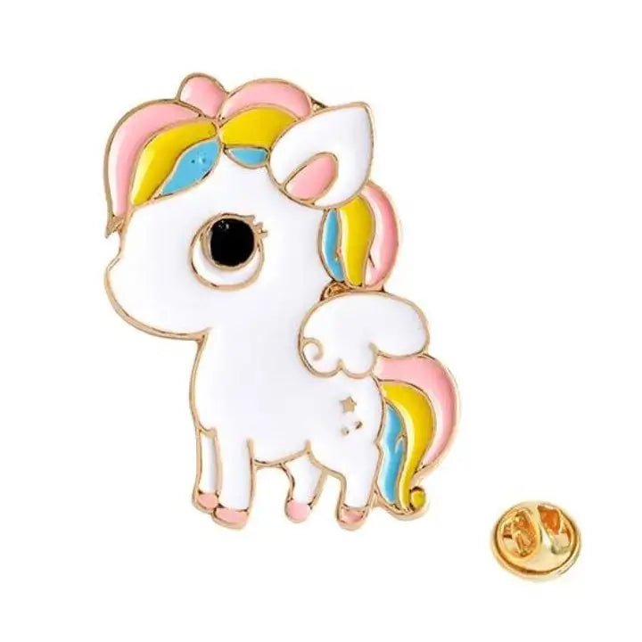 Kawaii Tokidoki Inspired Unicorno Pony Enamel Pin - Cosparty