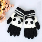 Kawaii Ultra Fuzzy Finger Gloves for Winter Fun - Black - Gloves