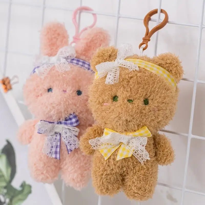 Kawaii Ultra - Plush Teddy Bear and Bunny Rabbit Keychains - Cosparty