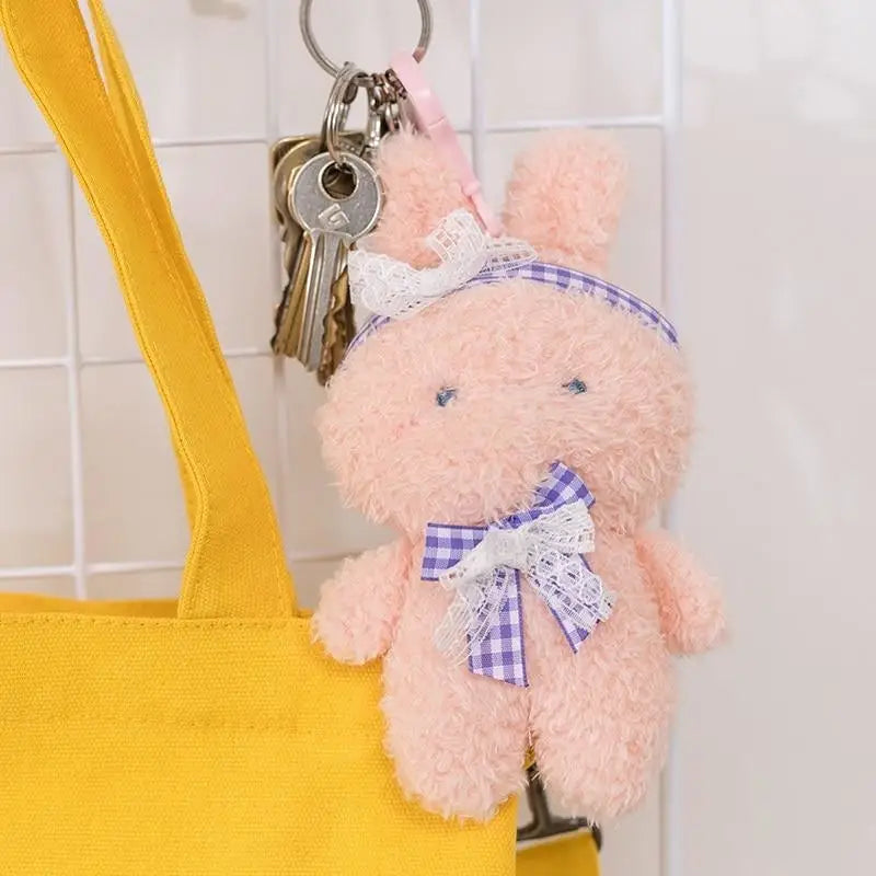 Kawaii Ultra-Plush Teddy Bear and Bunny Rabbit Keychains - plush