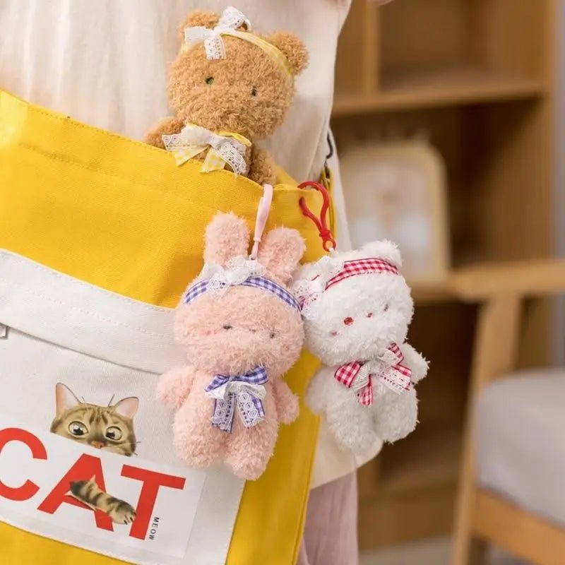 Kawaii Ultra - Plush Teddy Bear and Bunny Rabbit Keychains - Cosparty